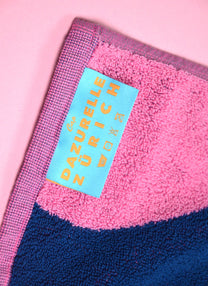 Linge de plage - rose/bleu