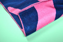 Linge de plage - rose/bleu