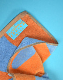 Linge de plage - orange/bleu