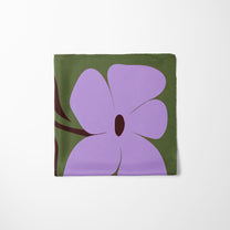 Petit carré de soie - Deux fleurs