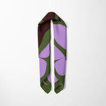 Petit carré de soie - Deux fleurs