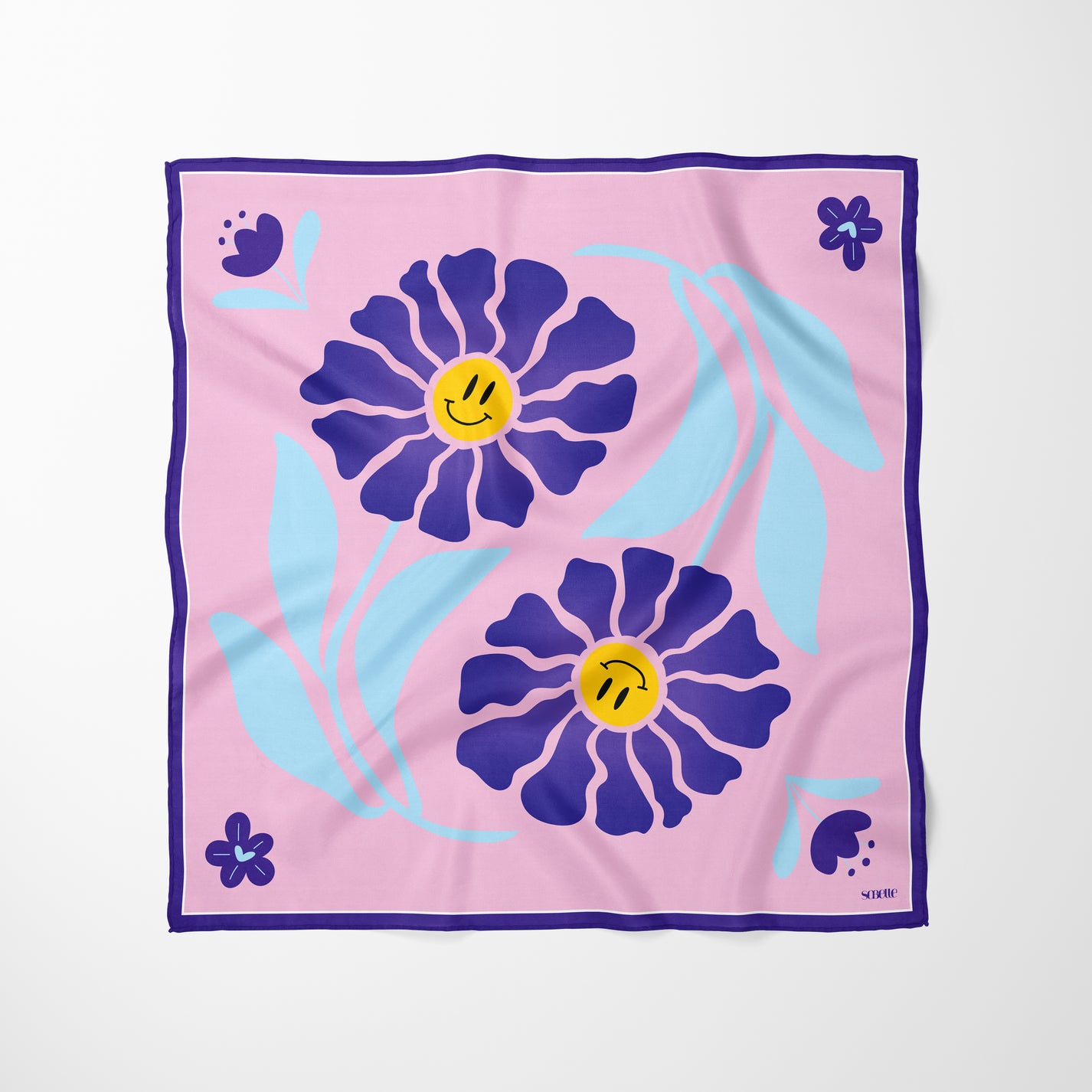 Carré de soie - Harmonie Florale