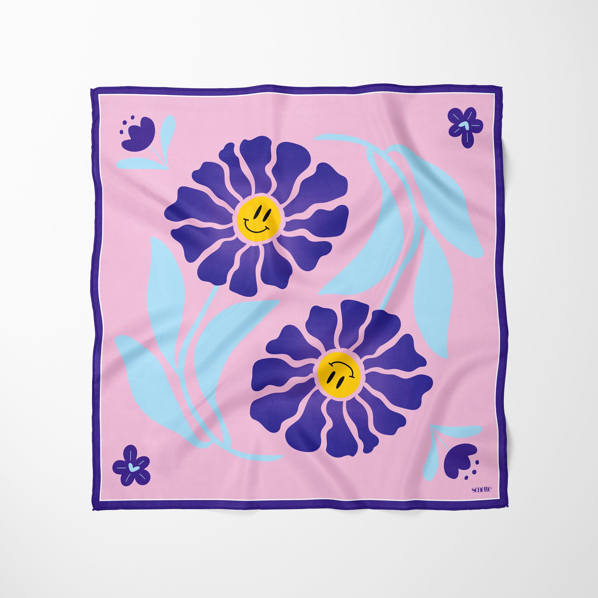 Carré de soie - Harmonie Florale