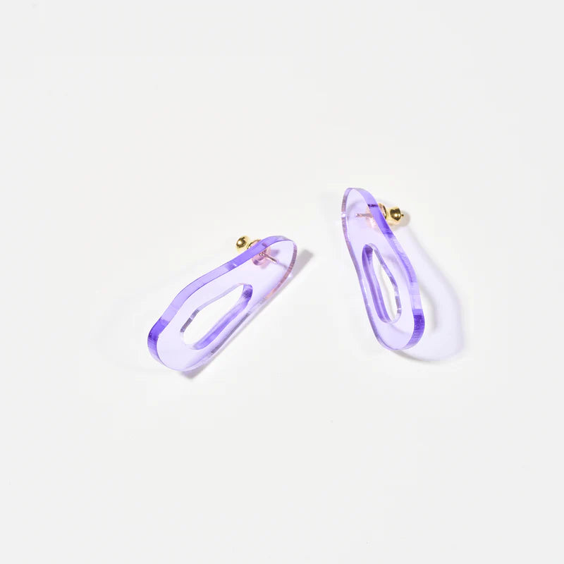 Boucles d'oreilles MINT - wisteria