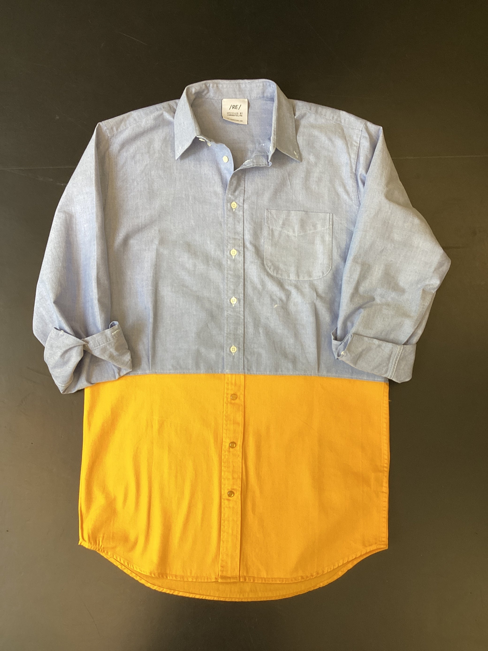 RE/Papa's shirt / Robe N°49 jeans/jaune