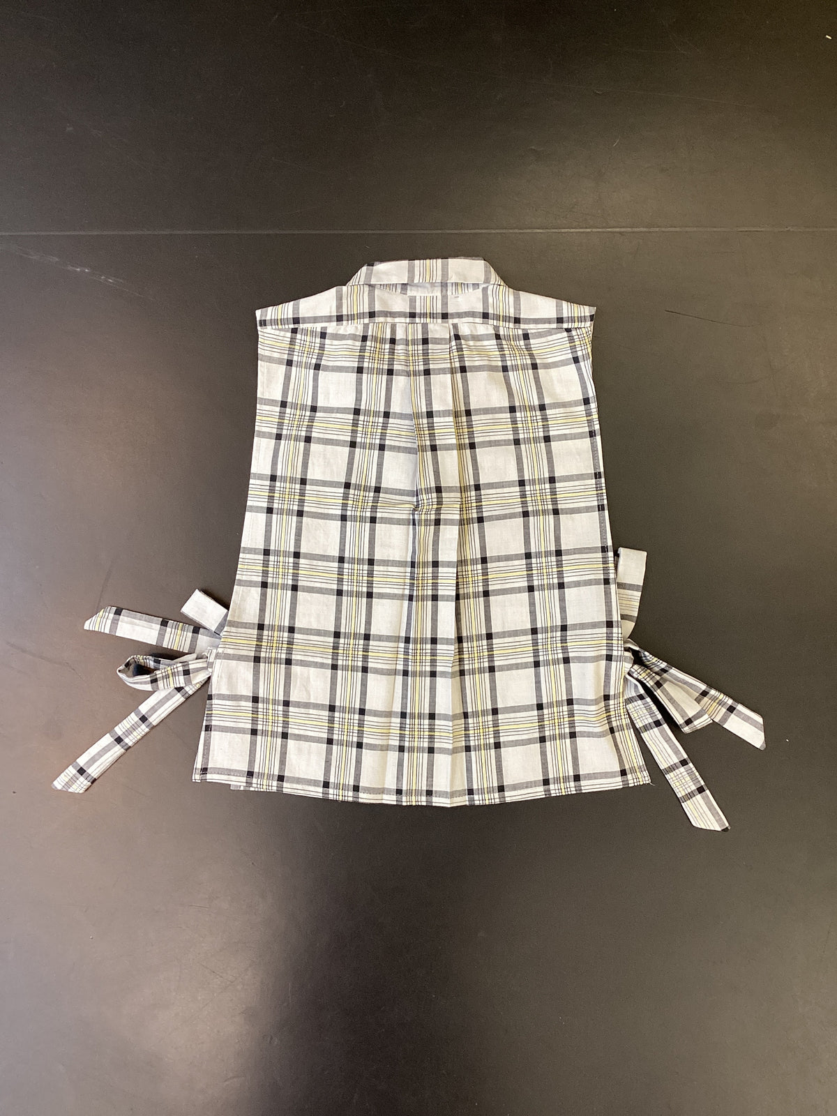 RE/Papa's shirt / Chemise crop nœuds - n°43 gris clair à carreaux