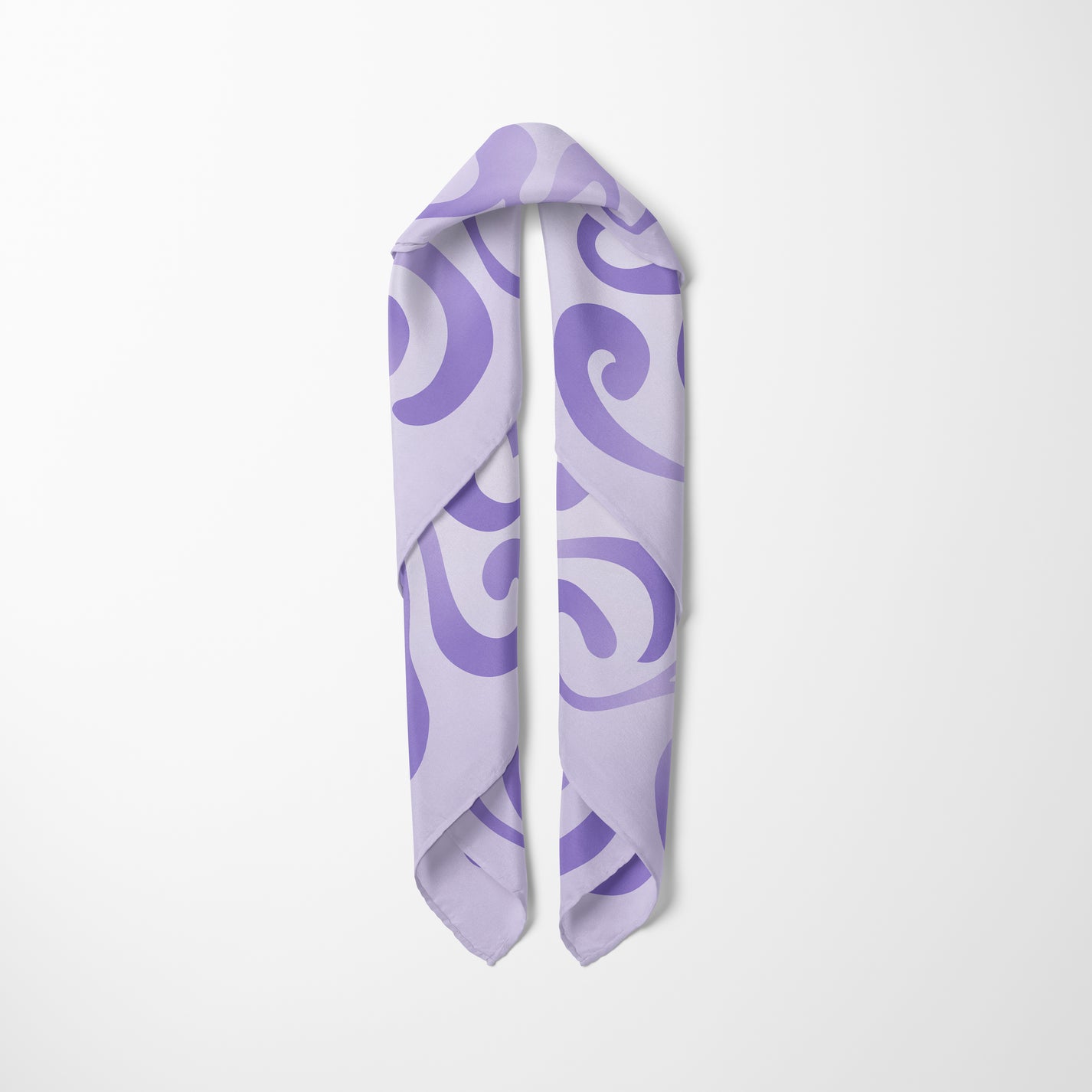 Carré de soie - Eclat violet