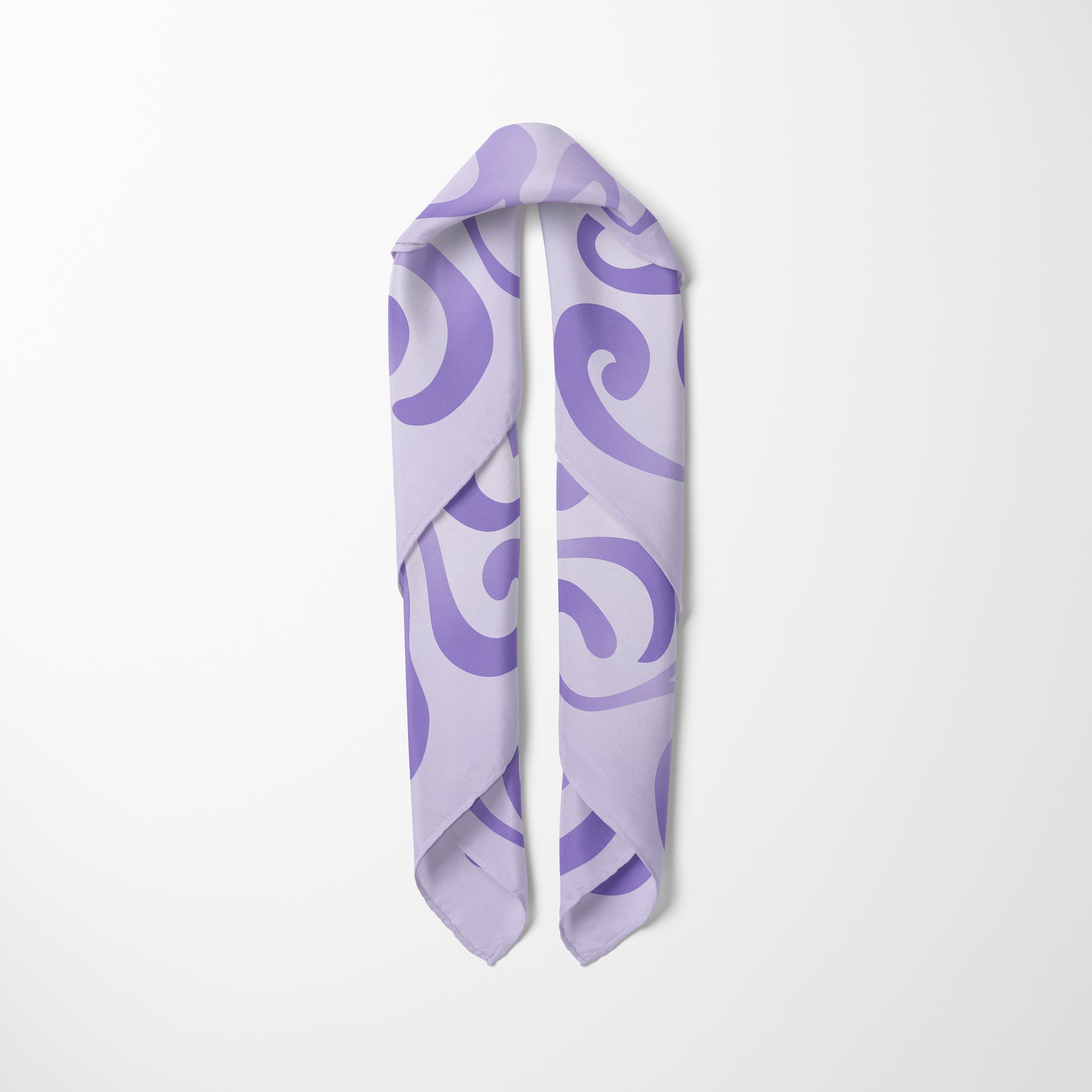 Carré de soie - Eclat violet