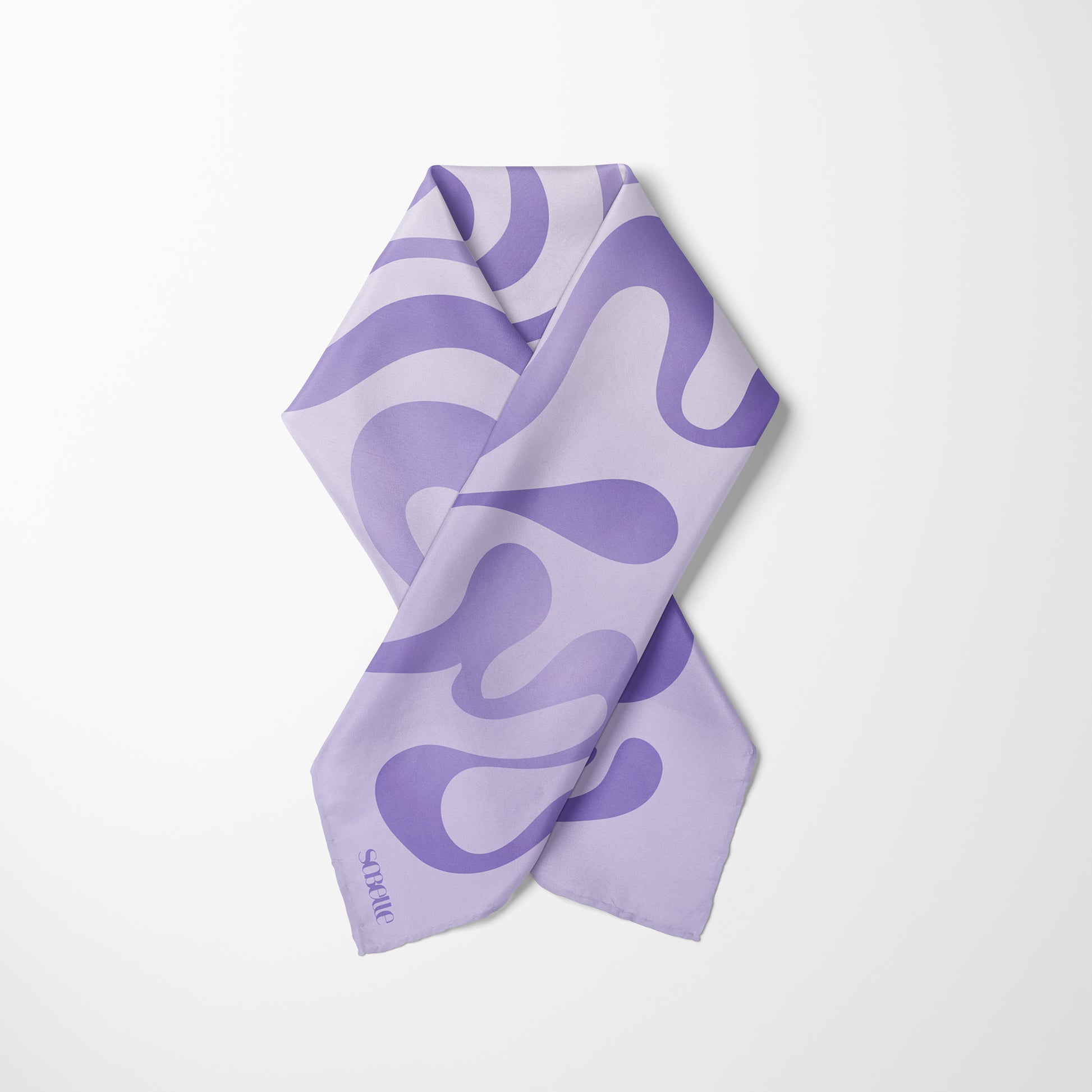 Carré de soie - Eclat violet