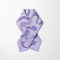 Carré de soie - Eclat violet