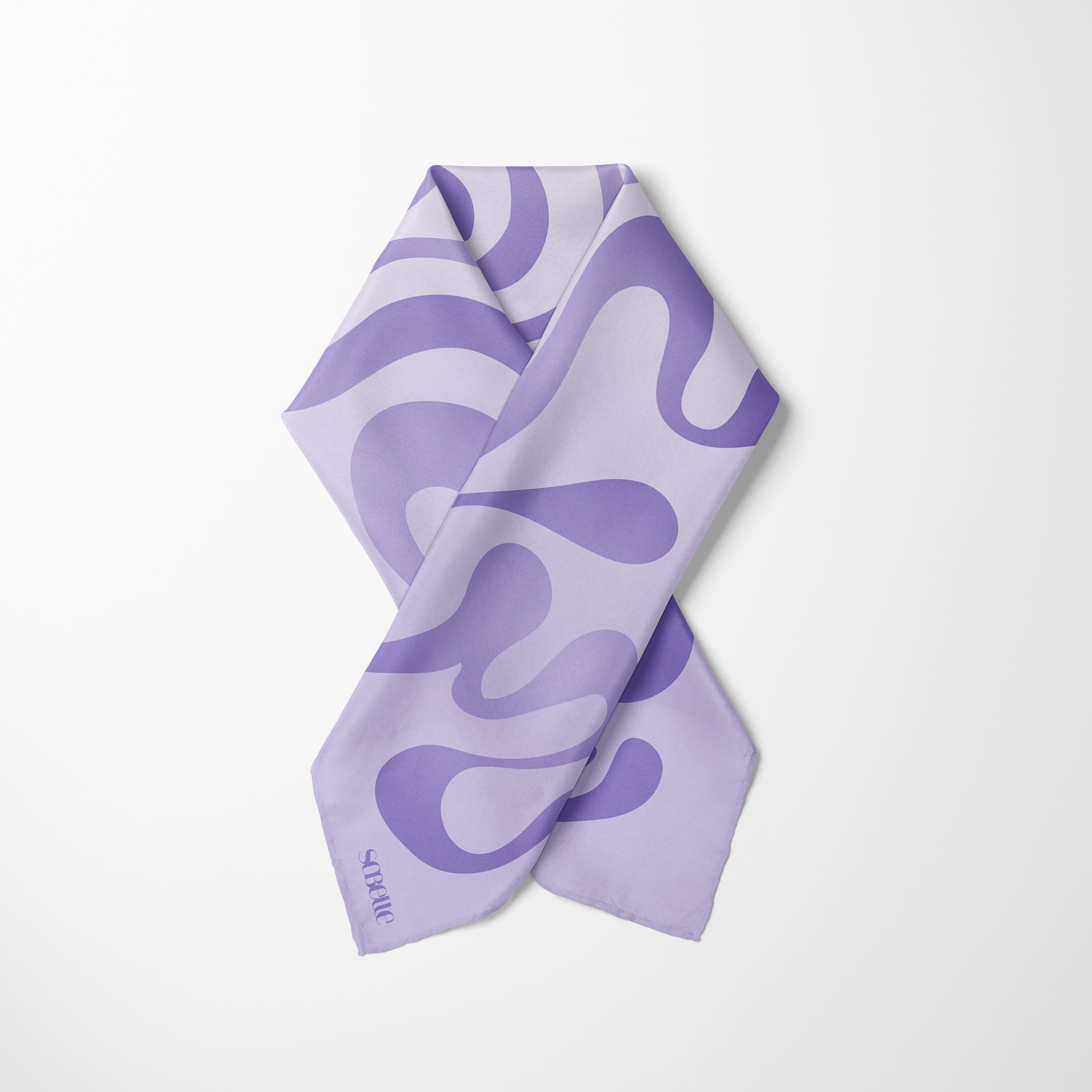 Carré de soie - Eclat violet