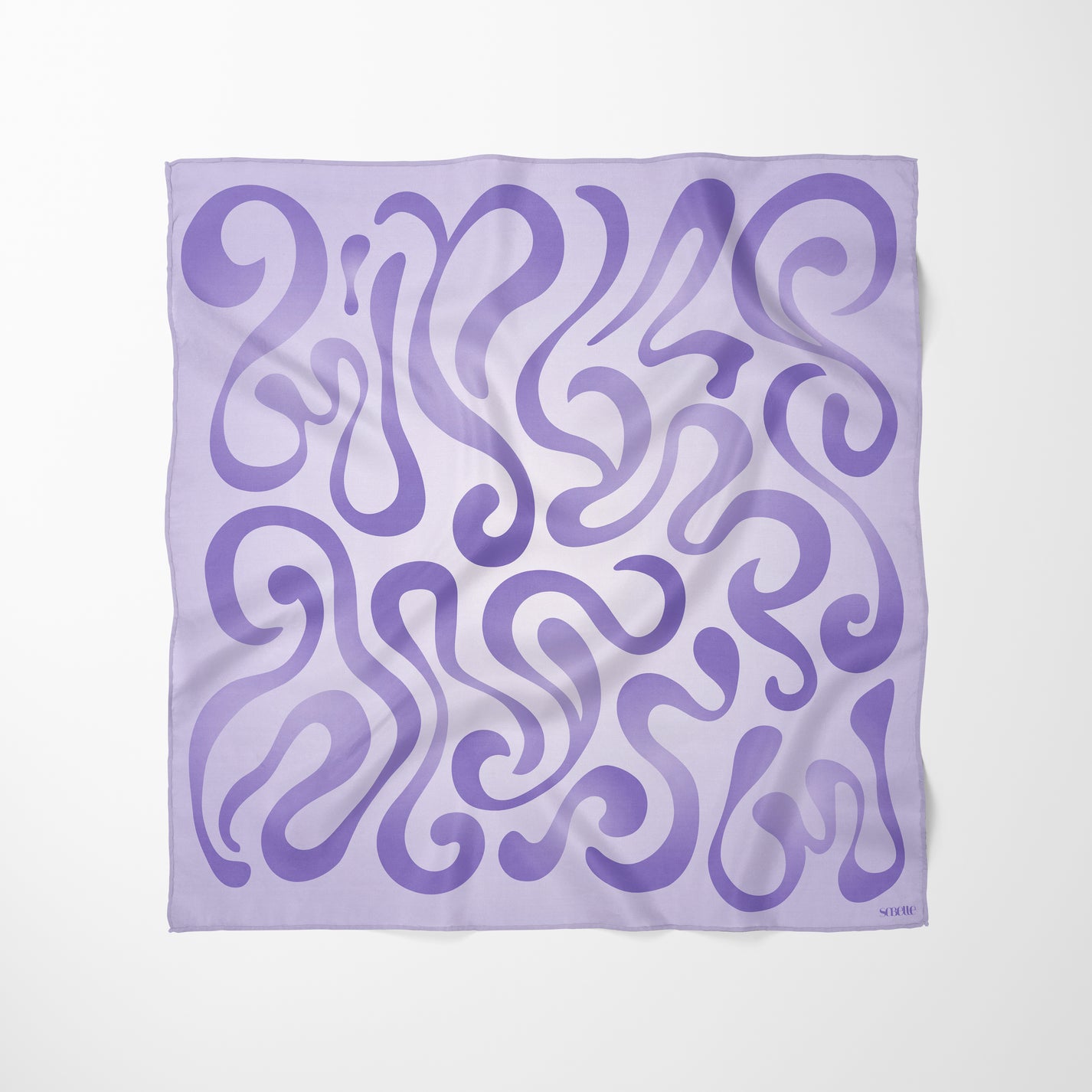 Carré de soie - Eclat violet