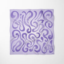 Carré de soie - Eclat violet