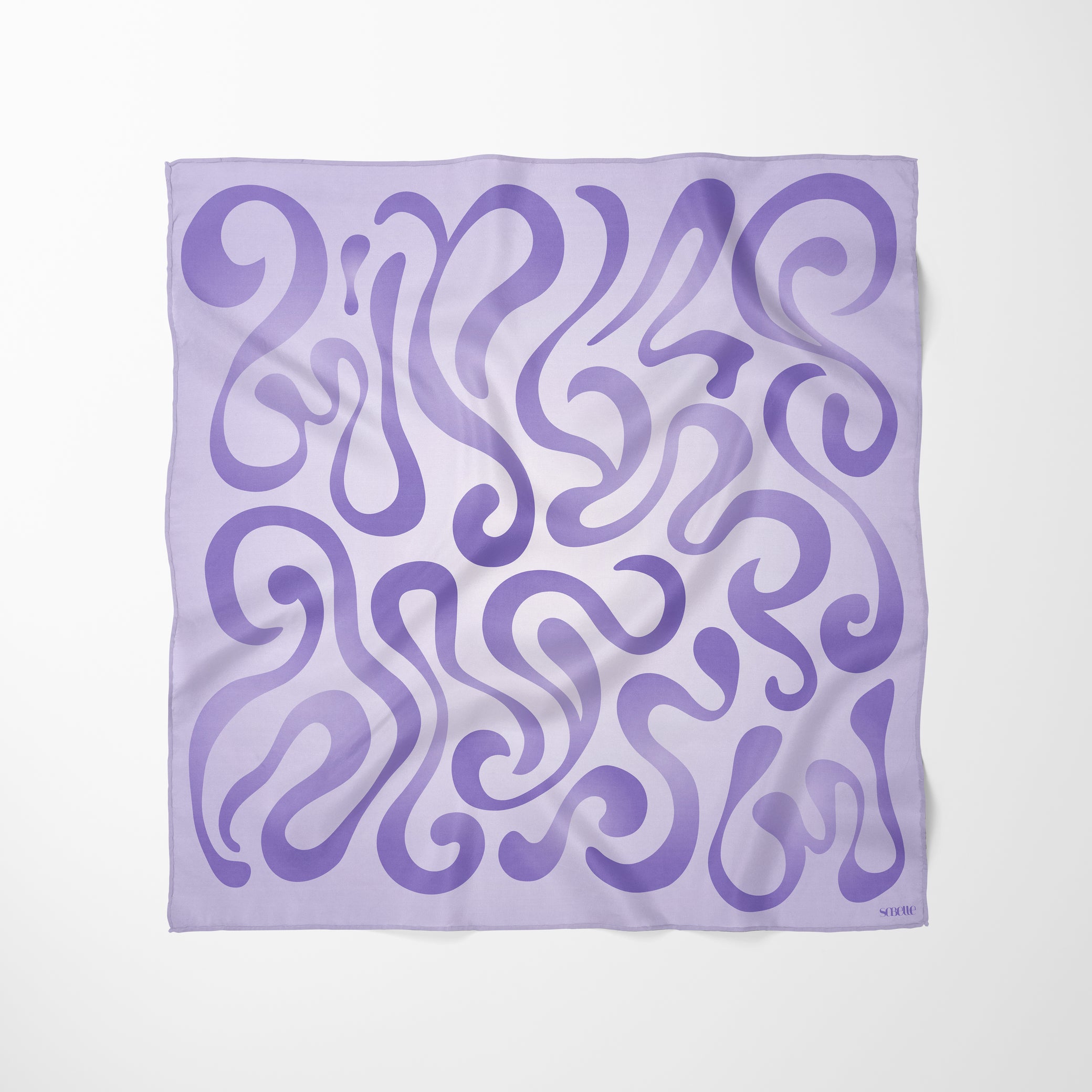 Carré de soie - Eclat violet