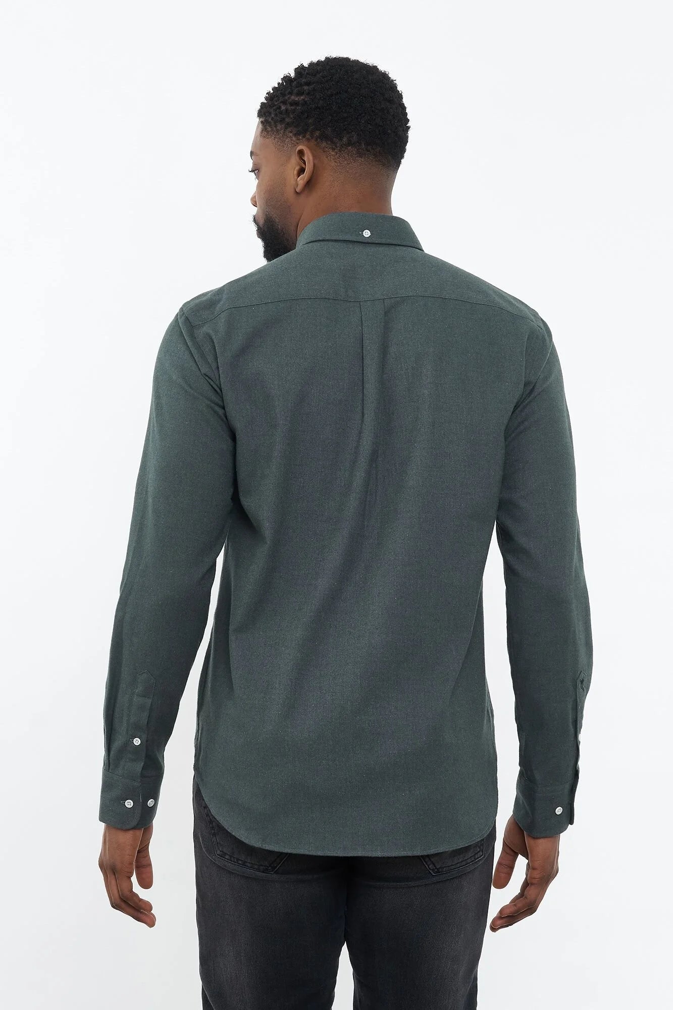 CARPASUS / Chemise flanelle &quot;Populus&quot; - vert mousse