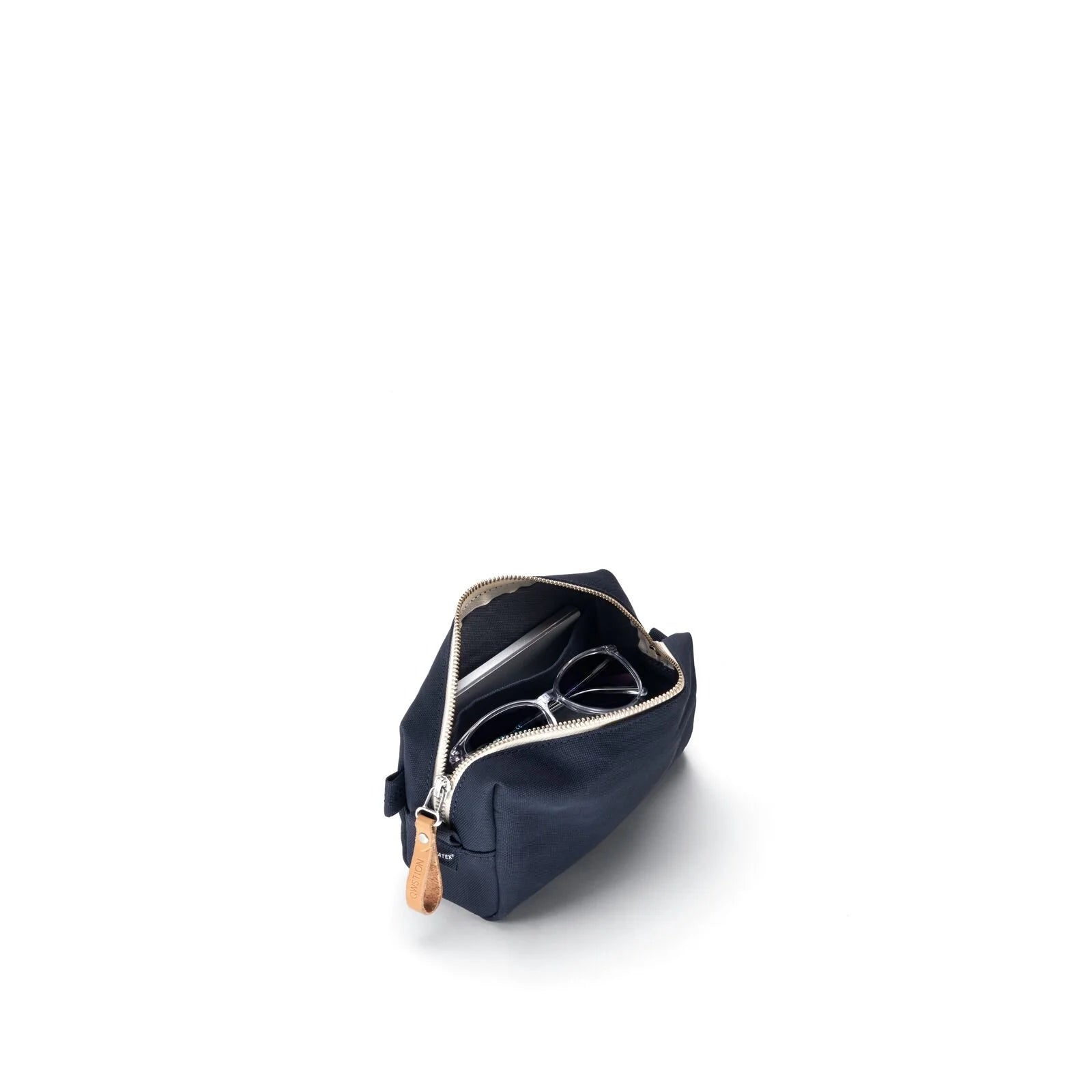 QWSTION / hip pouch / navy+limestone