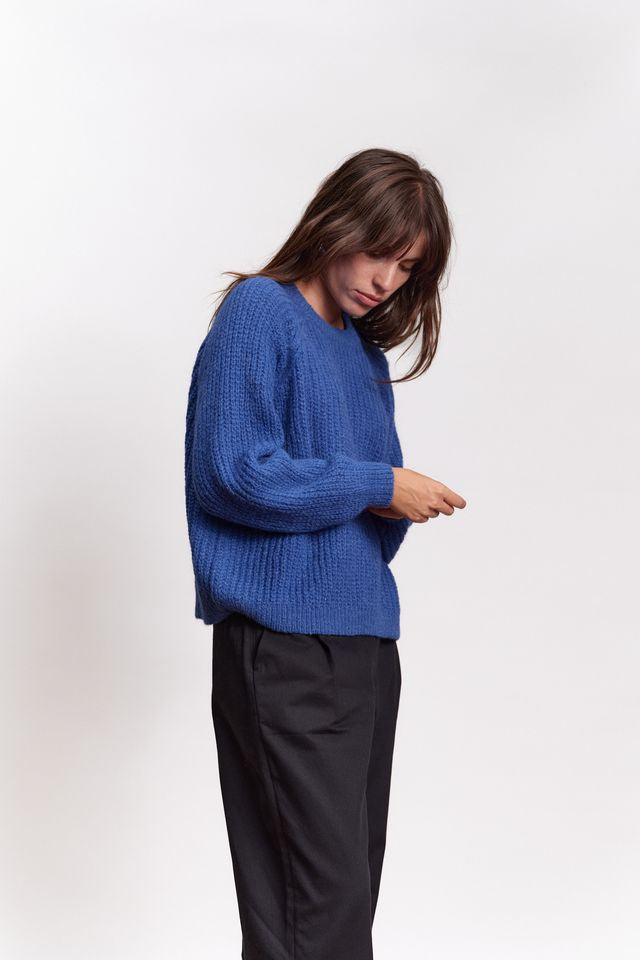 Jungle Folk /  pull VICO - cobalt blue