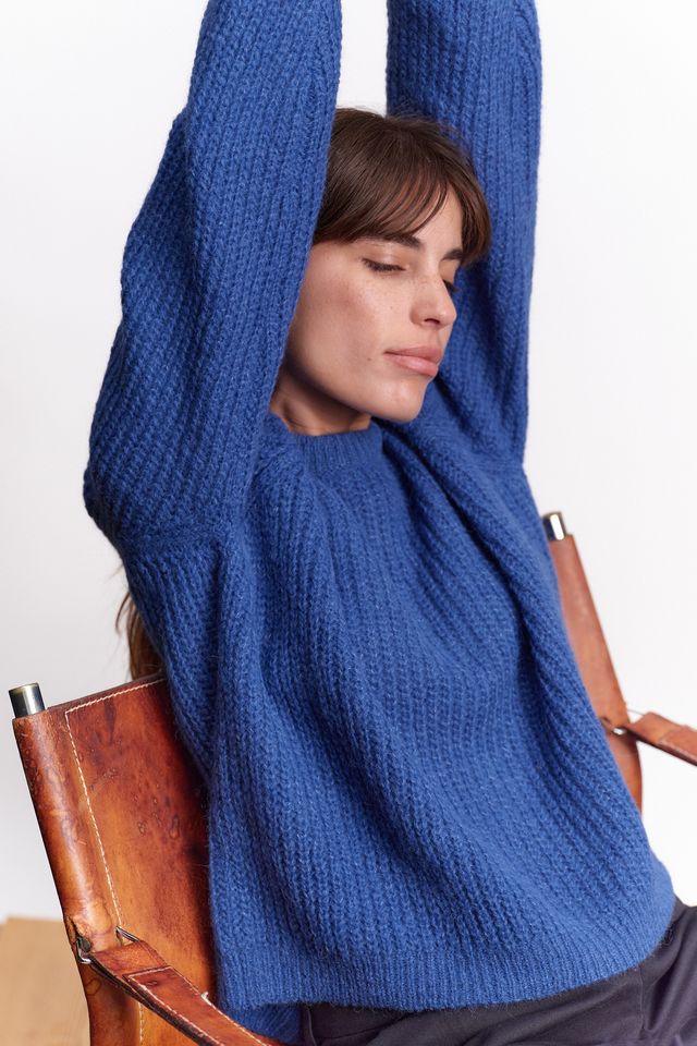 Jungle Folk /  pull VICO - cobalt blue