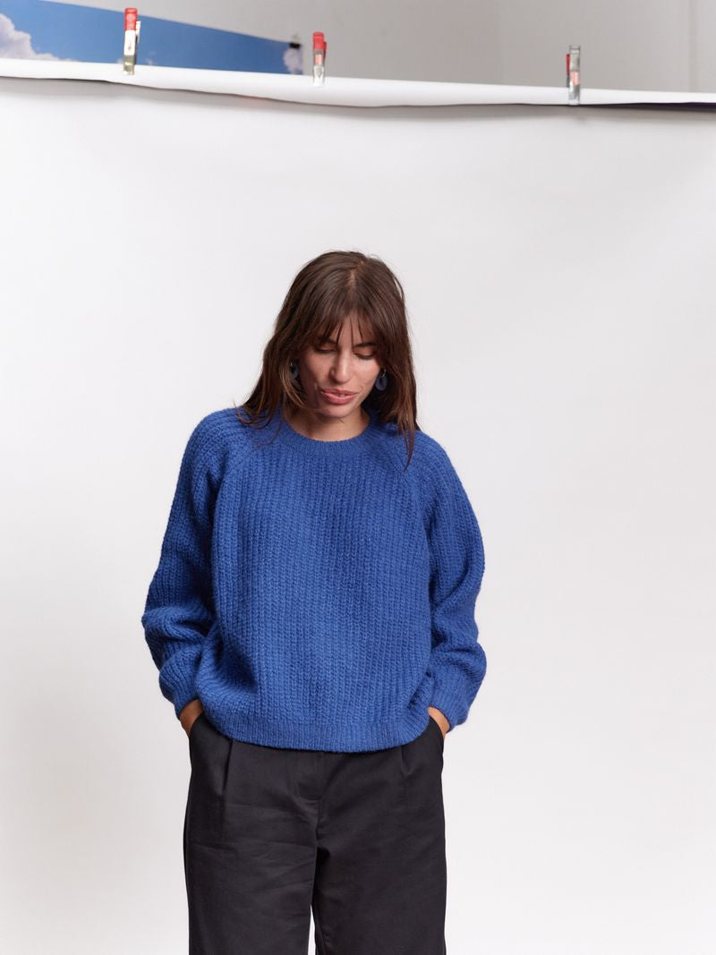 Jungle Folk /  pull VICO - cobalt blue