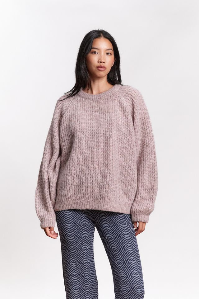 Jungle Folk /  pull VICO - lavender rose