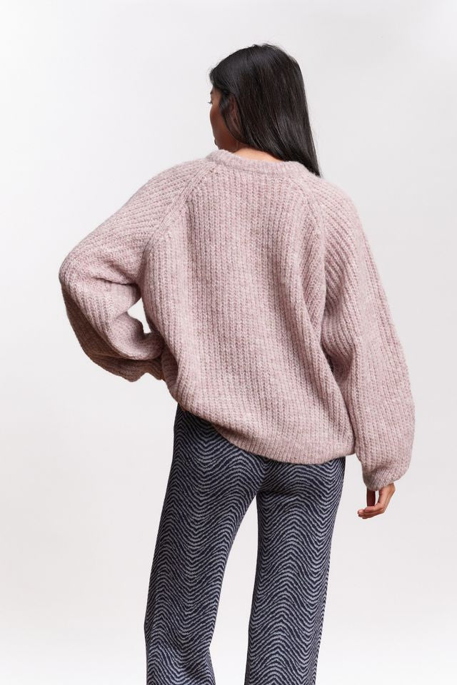 Jungle Folk /  pull VICO - lavender rose