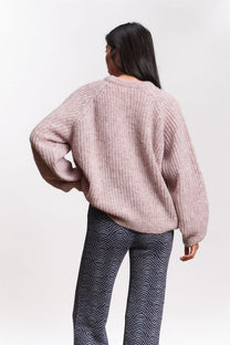 Jungle Folk /  pull VICO - lavender rose