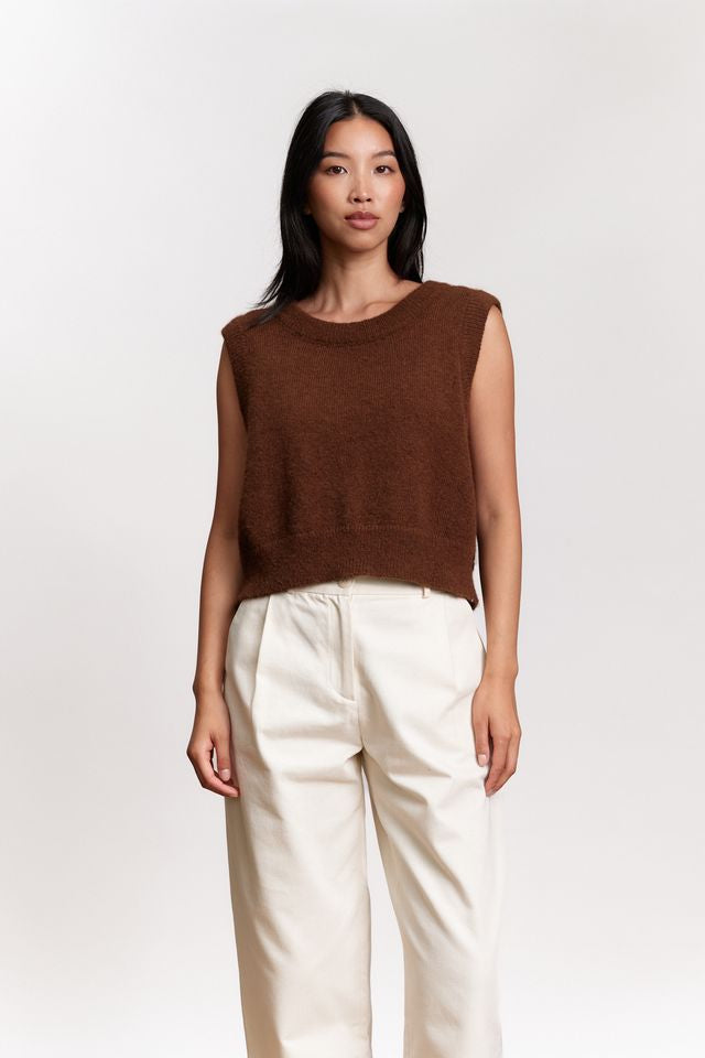 Jungle Folk /  gilet Ruby - chocolat