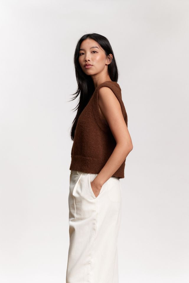 Jungle Folk /  gilet Ruby - chocolat