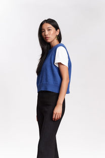 Jungle Folk /  gilet Ruby - cobalt blue