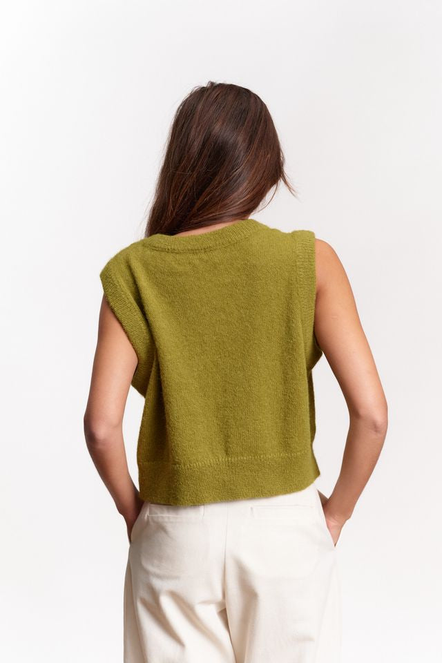 Jungle Folk /  gilet Ruby - pistachio