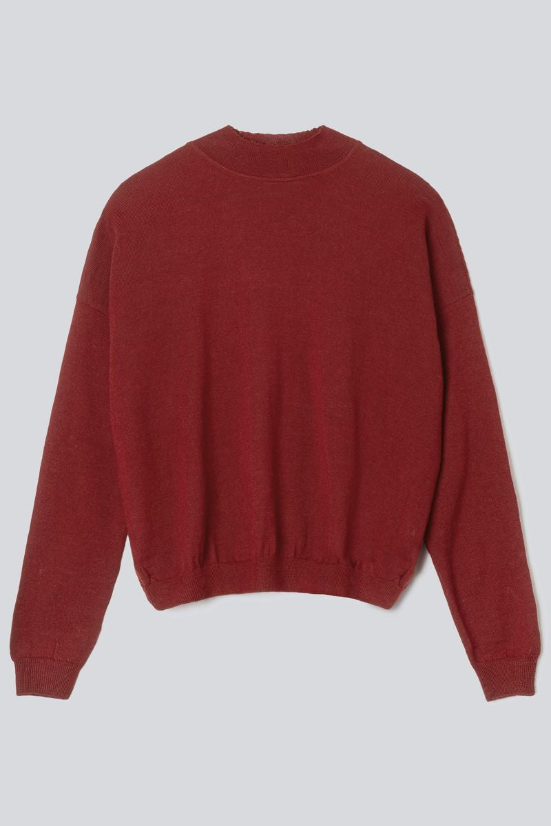 Jungle Folk /  pull ARVO - rouge