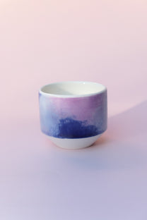 Tasse à espresso - bleu/rose