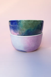 Tasse/bol moyen - rose/bleu/vert
