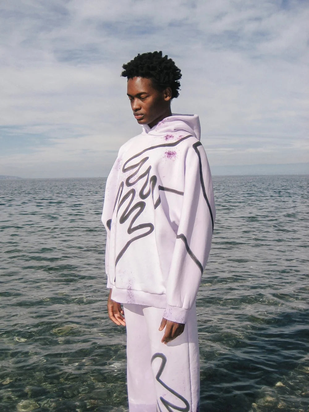 OL&#39;  x WOW ! / Ensemble sweat - lila