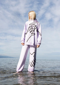 OL&#39;  x WOW ! / Ensemble sweat - lila