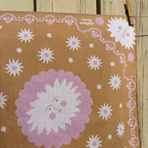 Stéphanie Bircher / Naturally Printed Cotton Scarf - Cutch Brown