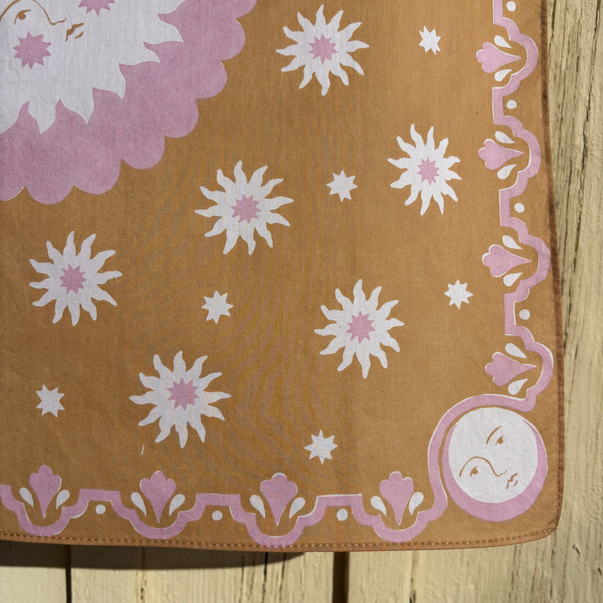 Stéphanie Bircher / Naturally Printed Cotton Scarf - Cutch Brown