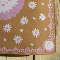Stéphanie Bircher / Naturally Printed Cotton Scarf - Cutch Brown