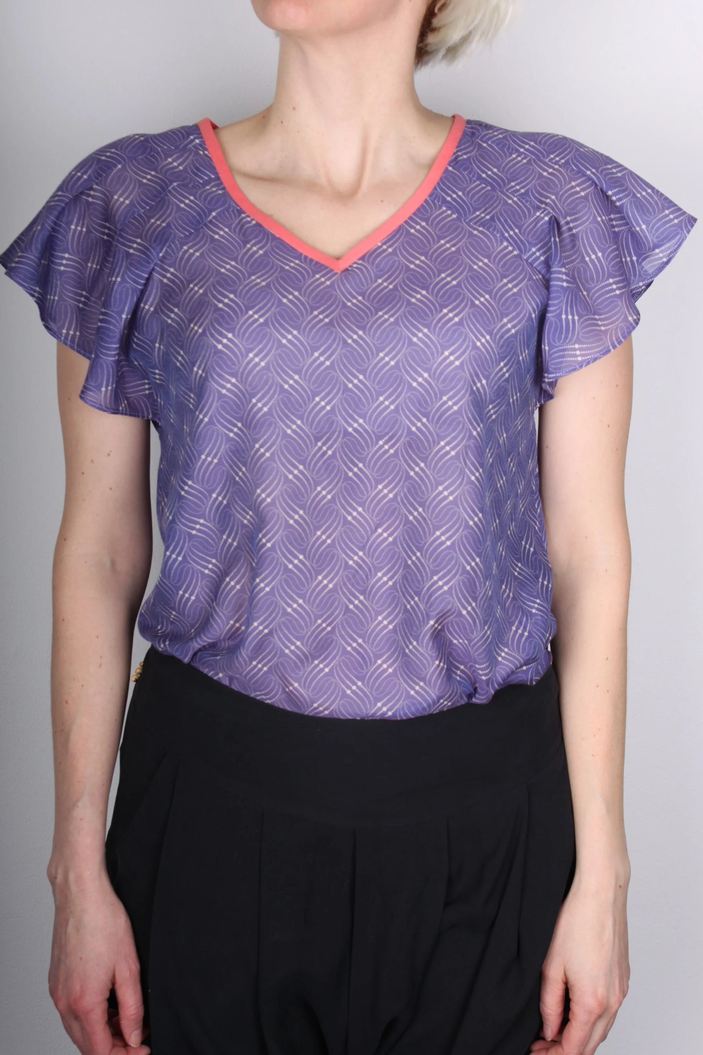 Top Cactus, Indigo/Corail