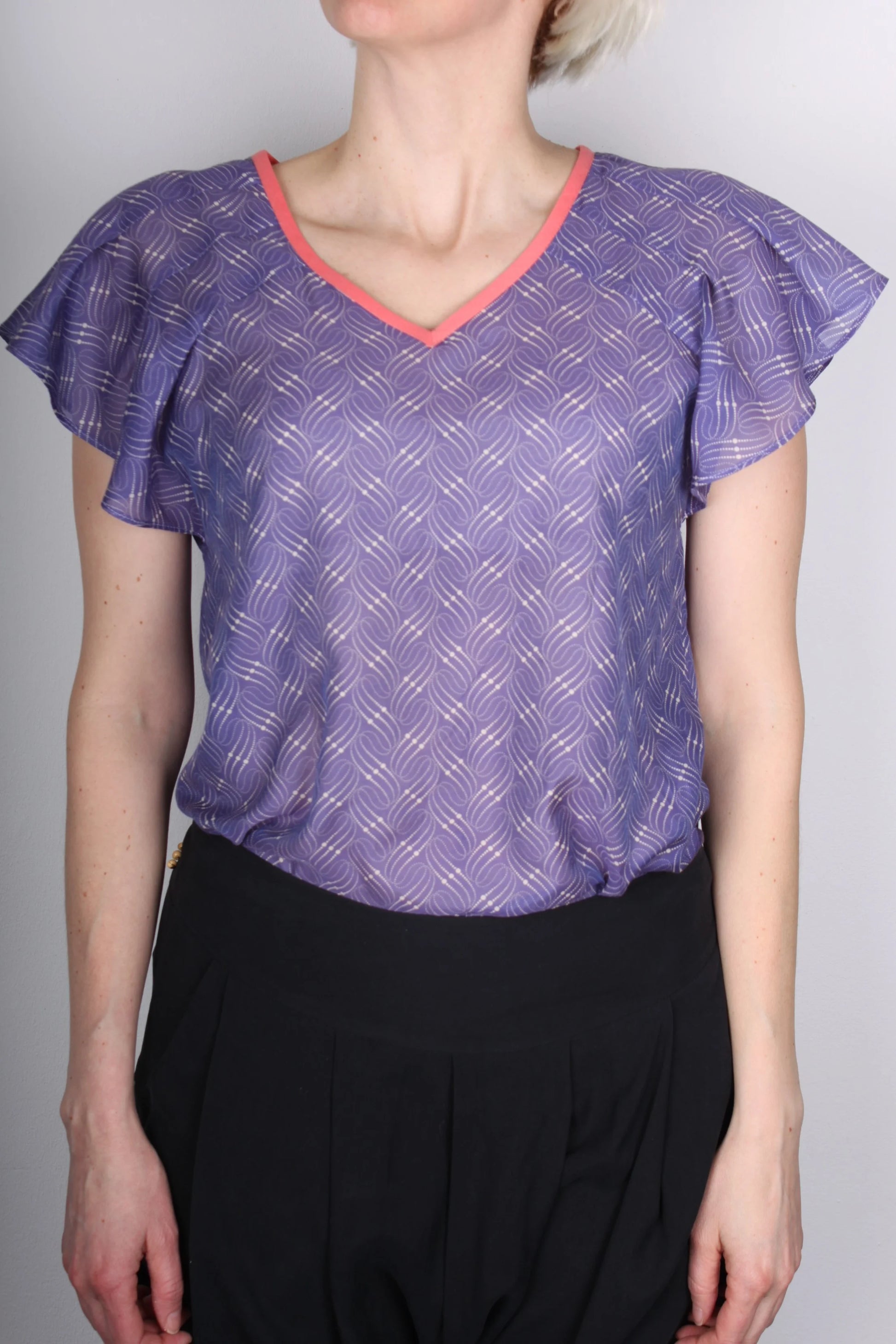 Top Cactus, Indigo/Coral