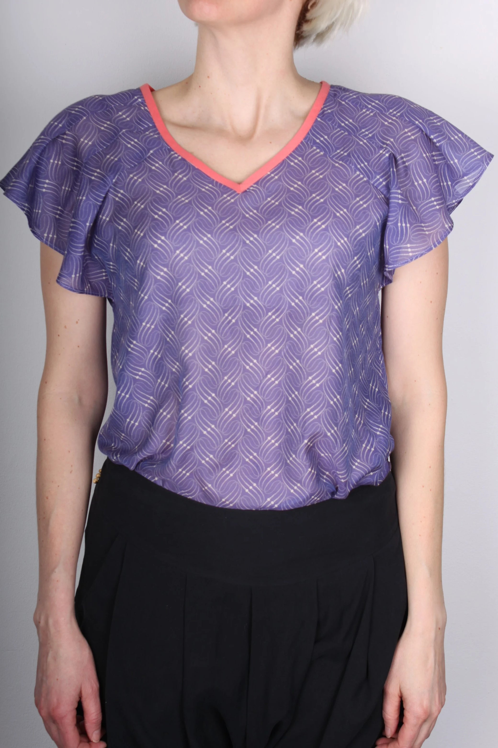 Top Cactus, Indigo/Coral