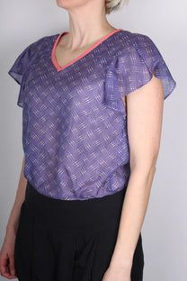 Top Cactus, Indigo/Coral