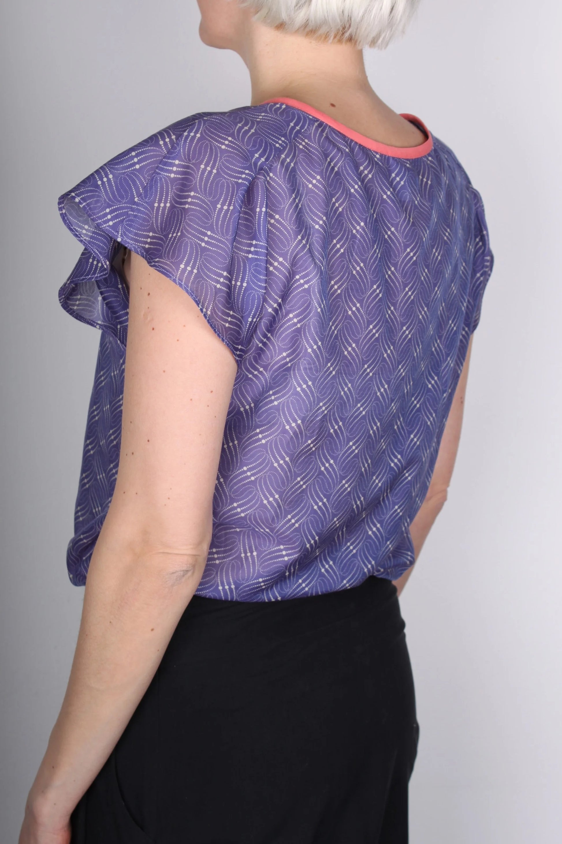 Top Cactus, Indigo/Coral