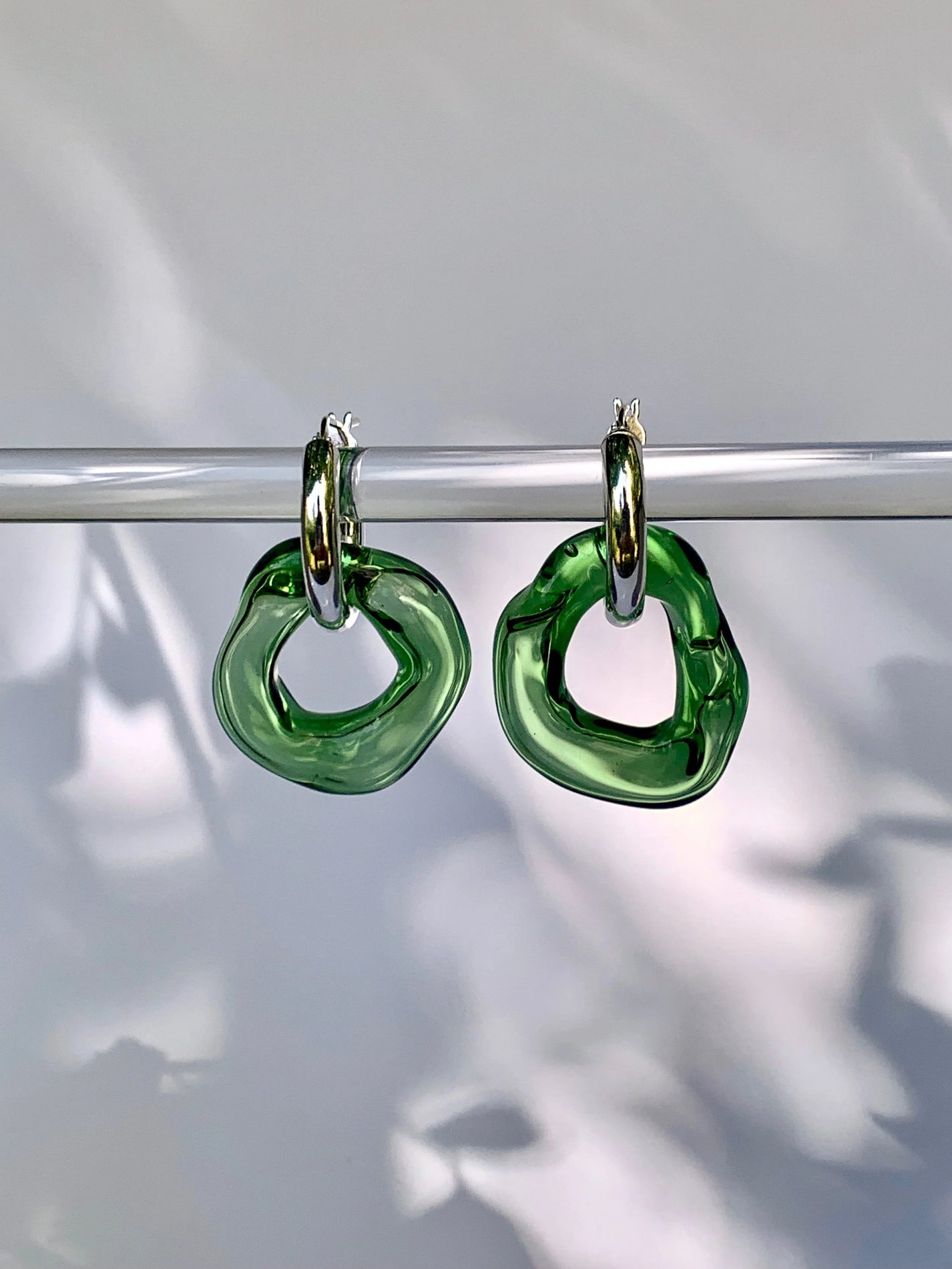 NEUS / BO verre simple chunky, vert bouteille