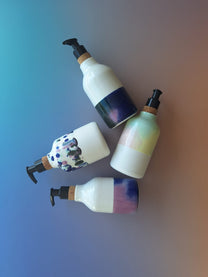 Distributeur à savon - Bleu/vert/rose