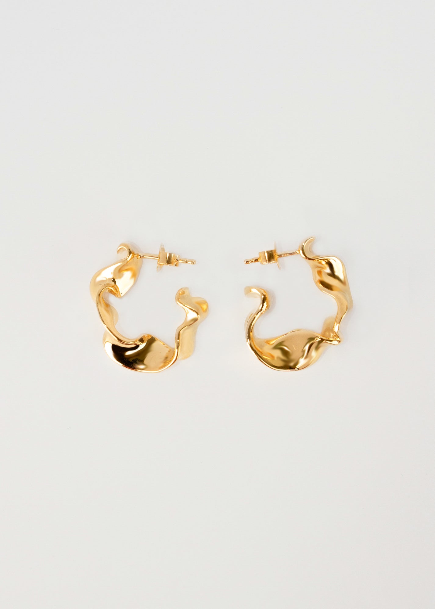 Emilie Gouëzec / BO VESTIS mini creoles - silver and gold plated
