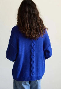Jungle Folk /  cardigan ROCCO - bleu électrique