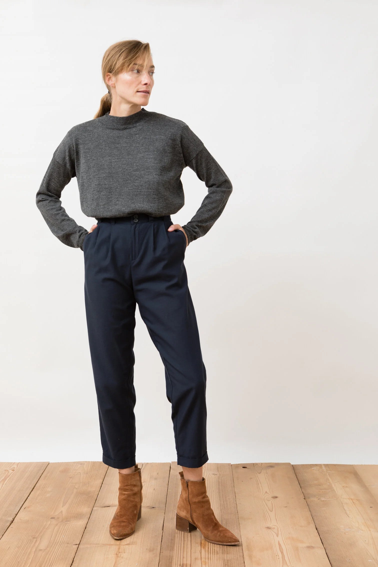 Jungle Folk / Duoro Pants - Navy