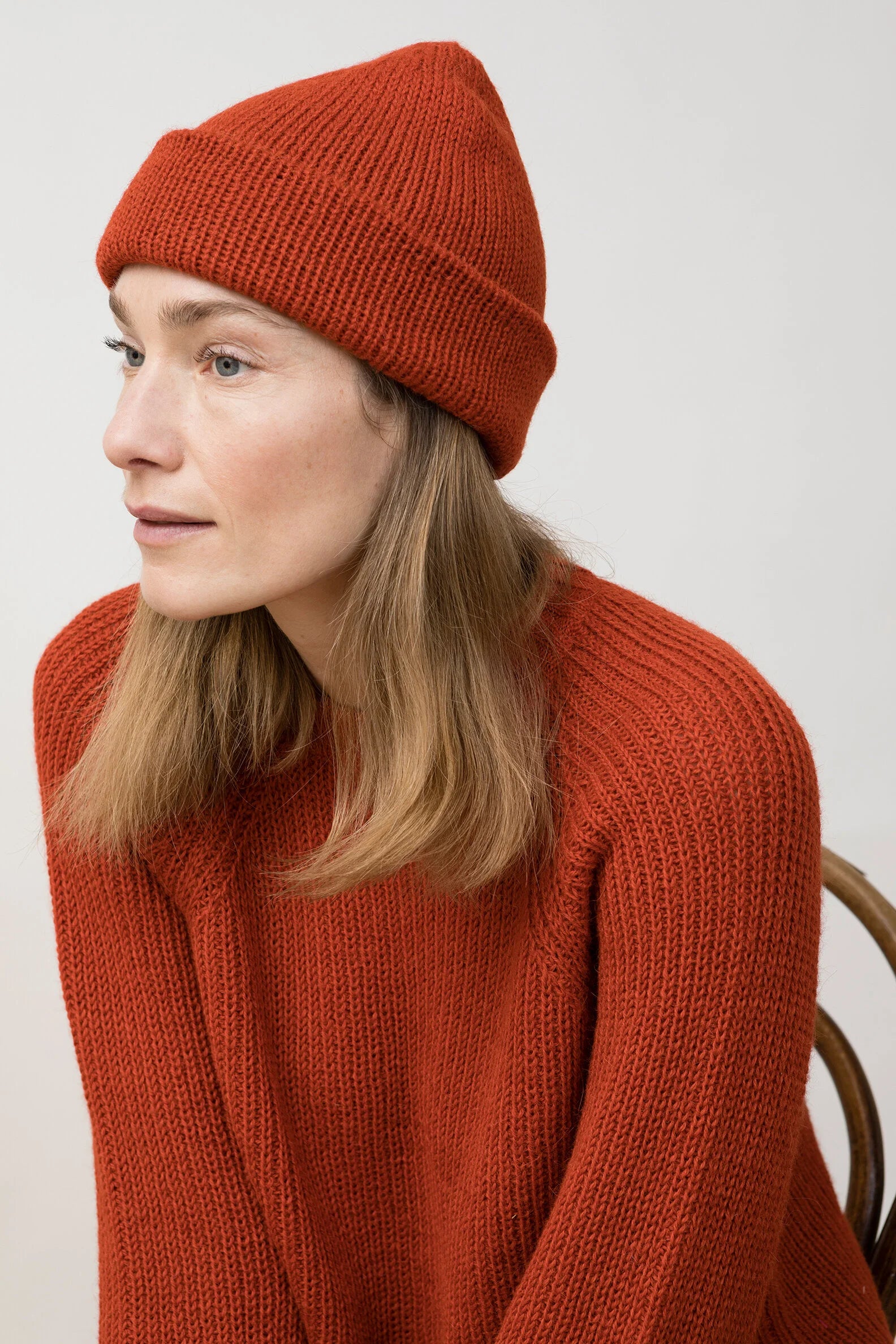 Jungle Folk /  bonnet Iva - scarlet red