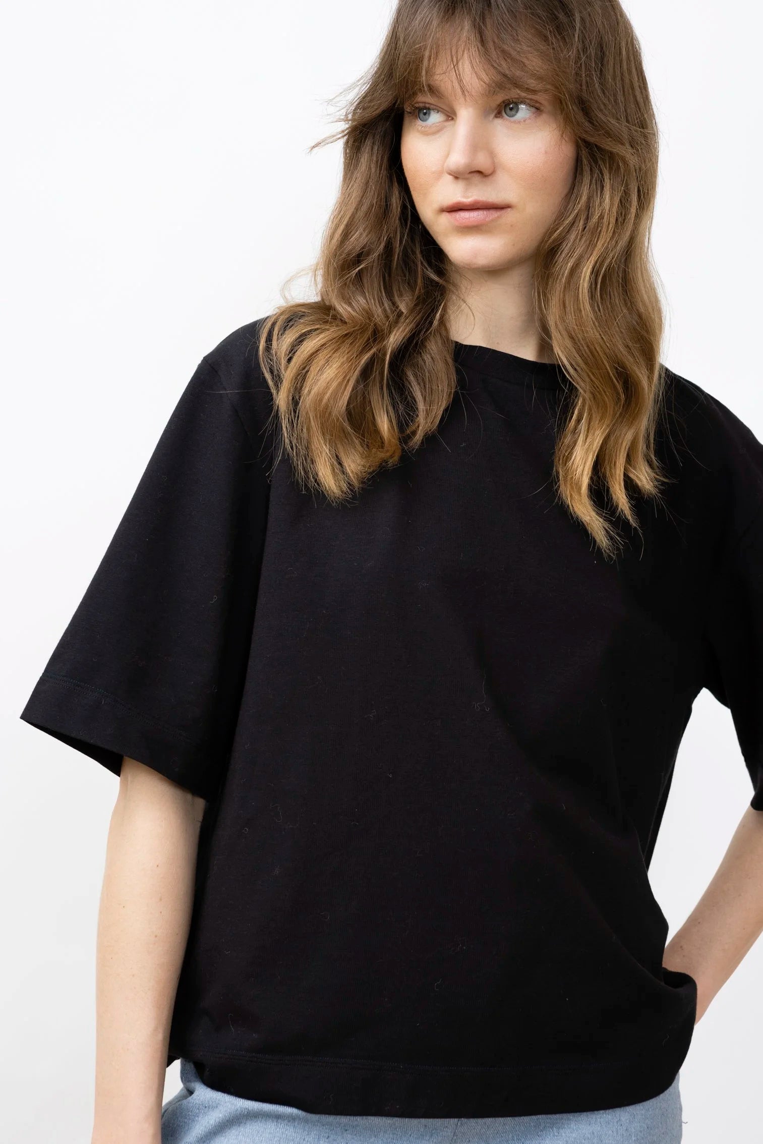 Jungle Folk / T-shirt oversize Max, Noir